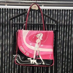 Glamour Pink and Black Tote Bag